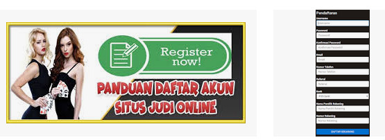 panduan register judi online